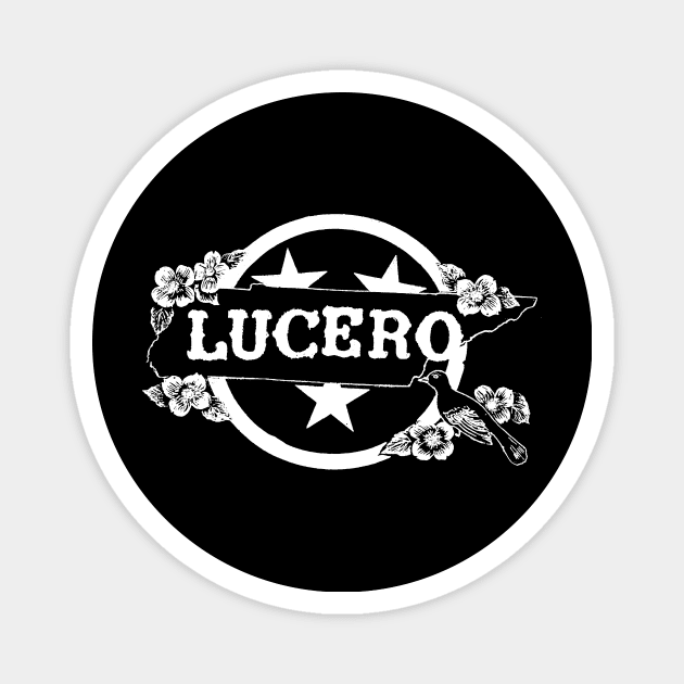 Logo vintage Lucero White Magnet by tinastore